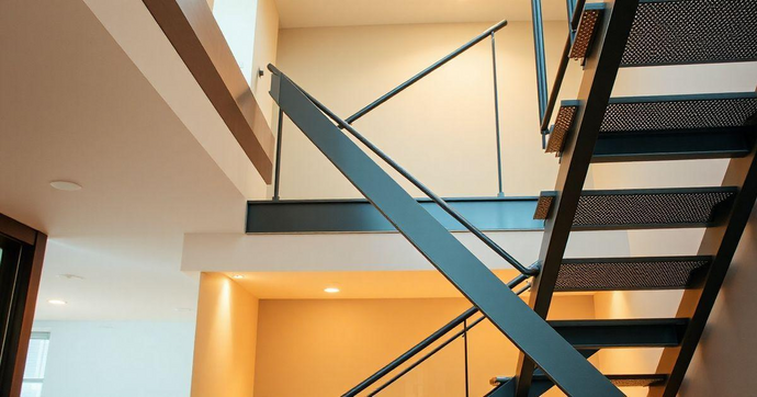 Escada Estrutura Metálica Preço Acessível